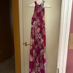 INC International Concepts Magenta Floral Maxi Dress